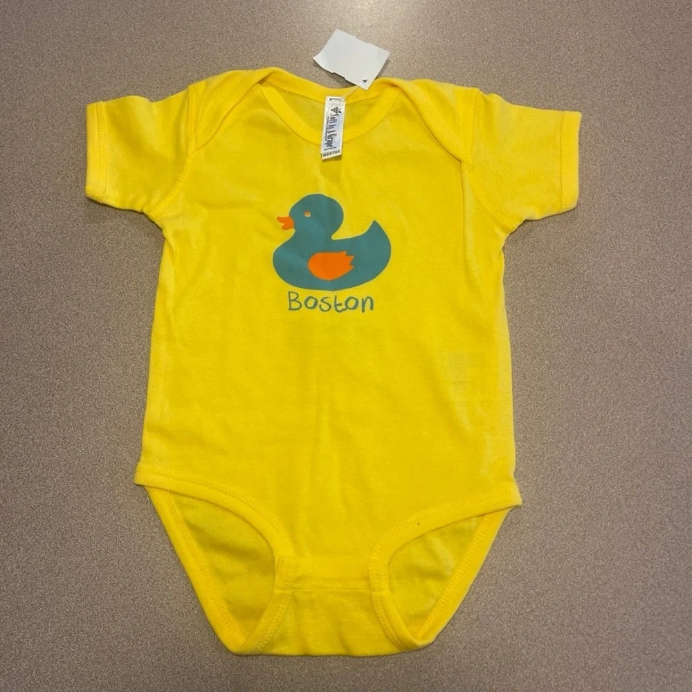 Yellow Baby duck bodysuit from Cheers Store in Boston - size 18 months